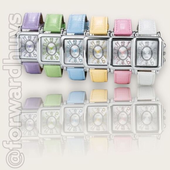 Bundle Sale 3 for $15 | Avon Pretty Green Pastel Strap Watch New In Box - Picture 3 of 11